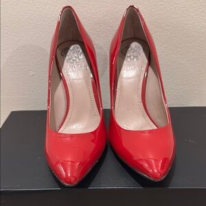Vince Camuto Red Patent Leather Heels